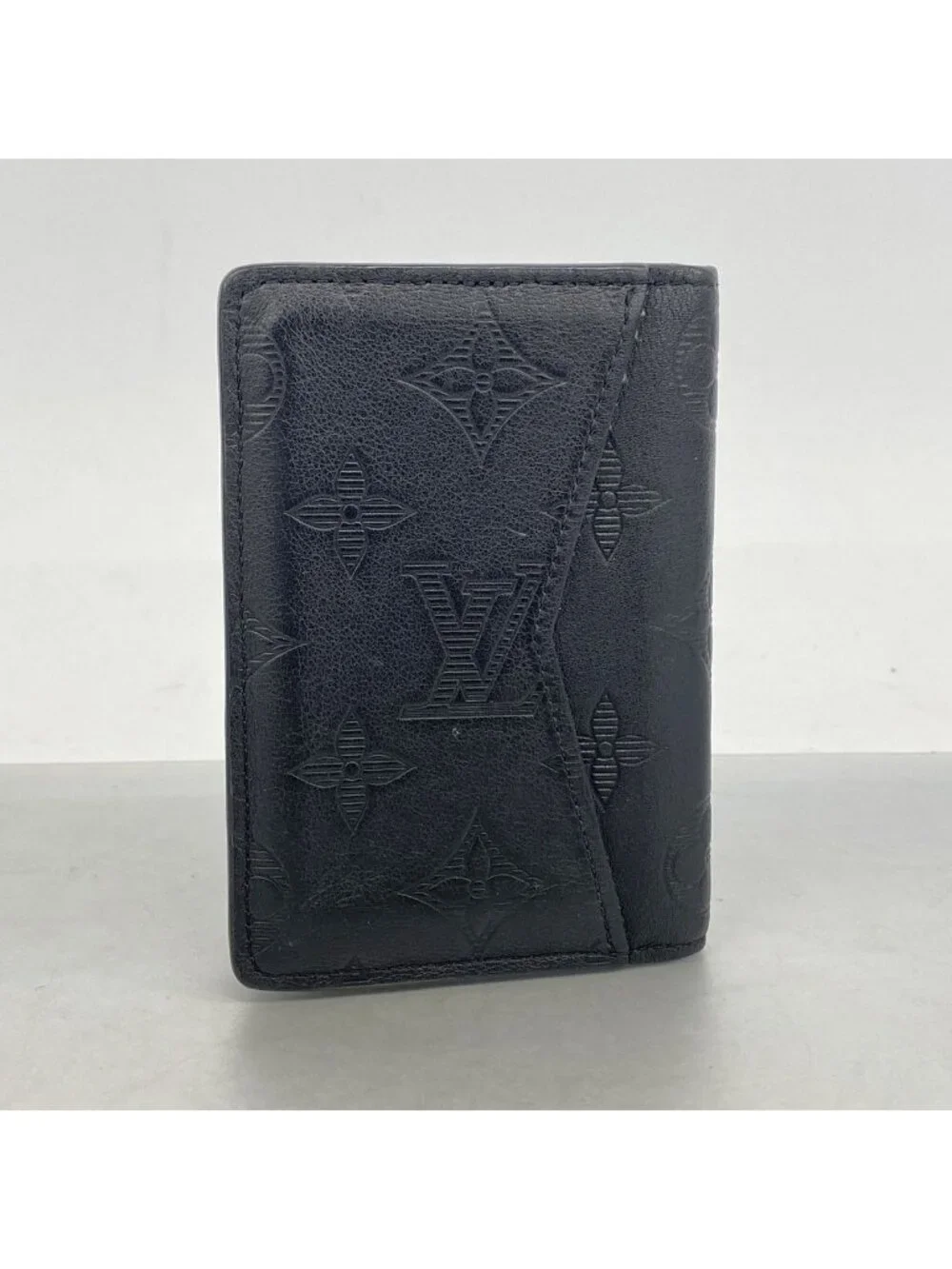 Louis Vuitton Card Case Monogram Shadow Pocket Organizer Black